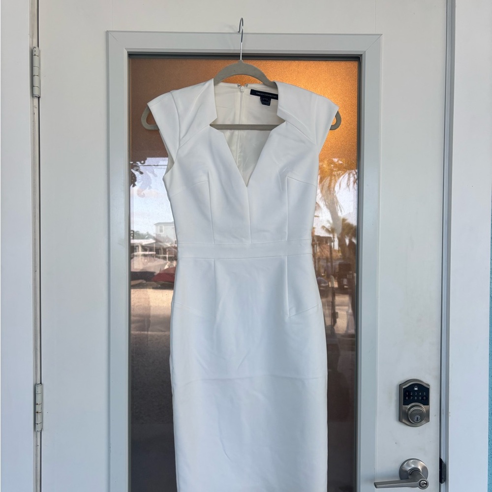 French Connection Elegant White Dress - Picture 2 of 5